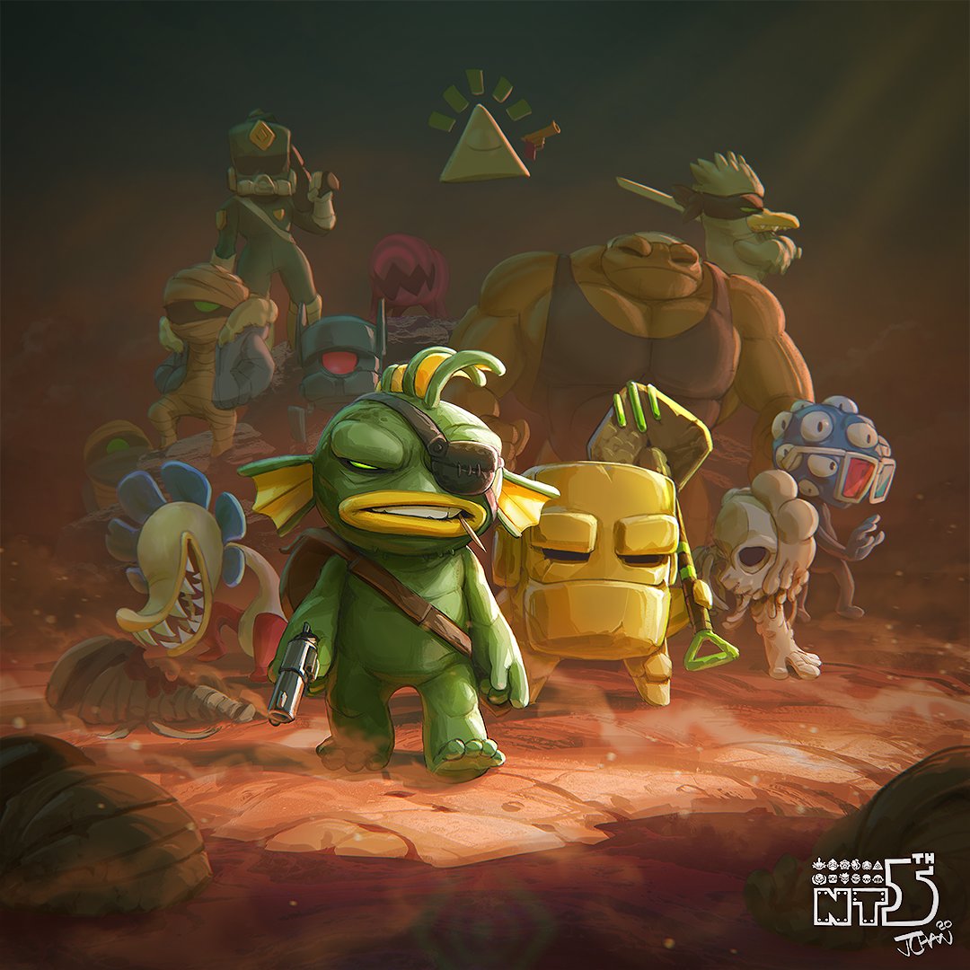 Justin Chan's Nuclear Throne 5th anniversary art