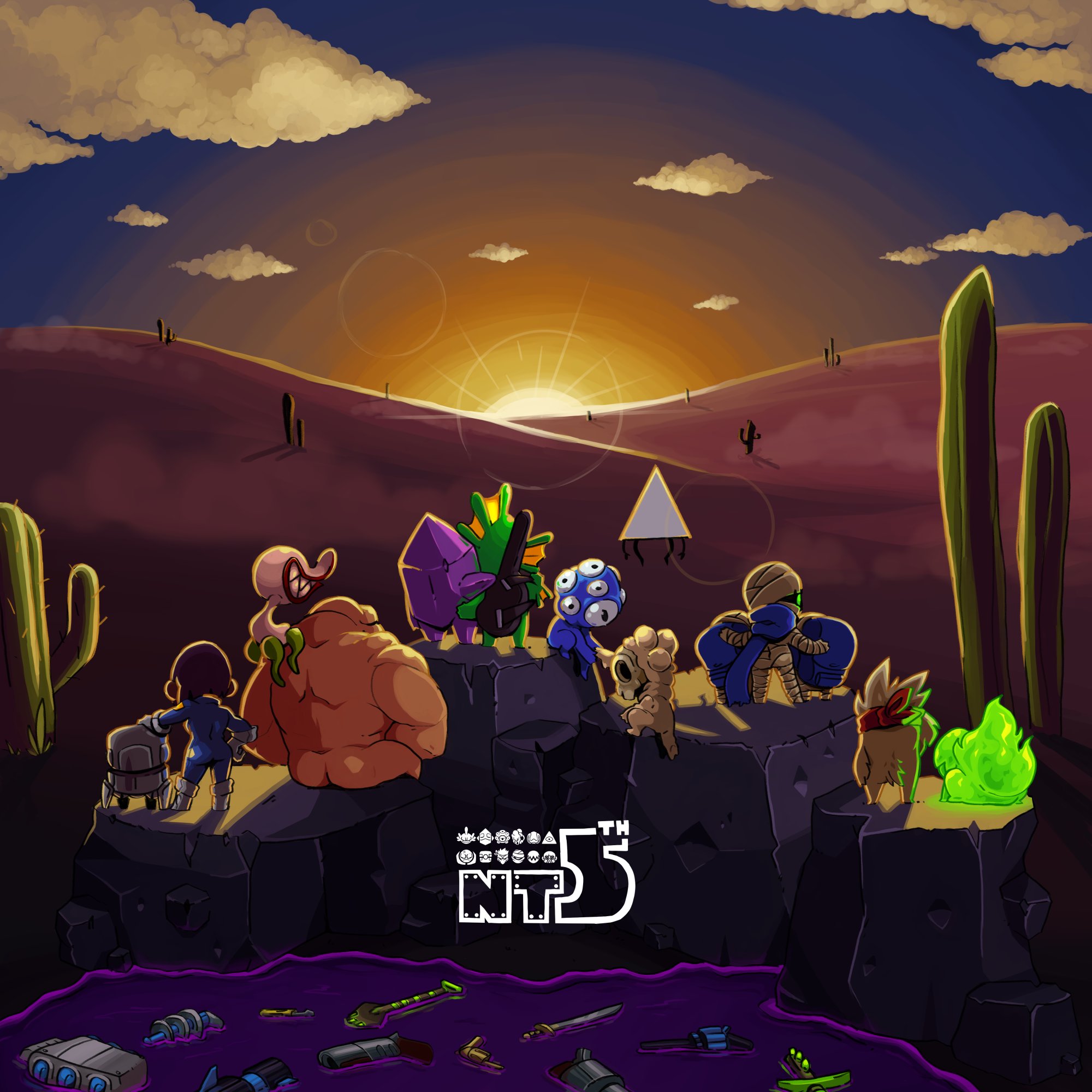Paul Veer's amazing Nuclear Throne 5th anniversary art